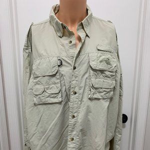 Natural Gear Button vented Fishing long Sleeves